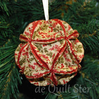 Quilt Ster Patroon 'Patchwork (Kerst)bal'