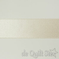 Satijnlint 25mm Creme