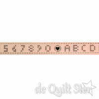 Lint ABC123 15mm Zacht roze