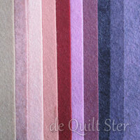 Cinnamon Patch Vilt - SET/10 'Paars/Roze'