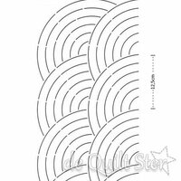 Quilt Sjabloon Baptist Fan 5inch [817QC]