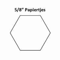 Hexagon 5/8inch - Papiertjes | Fabbies