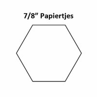Hexagon 7/8inch - Papiertjes | Fabbies