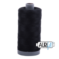 Aurifil Mako28 #2692 Black - 750m Quiltgaren