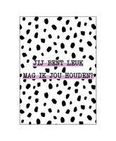 Ansichtkaart - Jij bent leuk mag ik jou houden