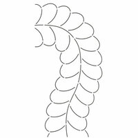 Quilt Sjabloon Rand 6,5inch [228] Feather