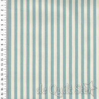 Medium Stripe | 1/4inch teal/creme [88610]