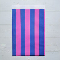 Cadeauzakje L | Stripes Cobalt + Litchy