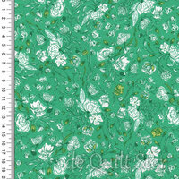 COUPON Floralia Fusion | Blossom Drift Floralia groen/geel/wit [1006] 100x110cm