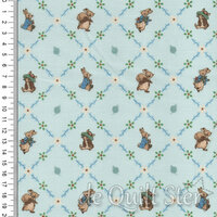 Peter Rabbit and Benjamin Bunny | Lattice Blue [17254]