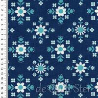 COUPON Darlings 2 | Retro Flower Bluebell [5065-14] 50x110cm
