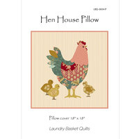 Laundry Basket Quilts | Patroon - Hen House Pillow [LBQ-0654]