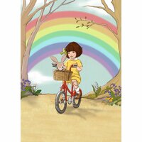 Ansichtkaart Belle &amp; Boo | Rainbow Ride