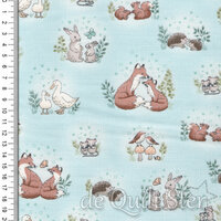 Makower | Little Ones - Hugs Teal [189T]