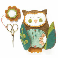 The Cinnamon Patch | DIY Pakket ' Little Owl Speldenkussen &amp; Scharen-hangertje' [CPK086]