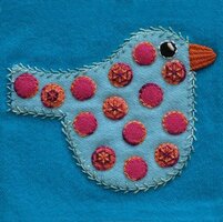 Sue Spargo Kit | Polka Dot Bird - colorway 3