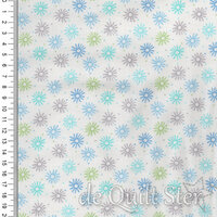 Benartex | Adorable Alphabet - Pinwheel Teal/White [13022-84]
