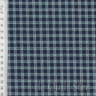 COUPON Temecula Treasures | Ruit blauw/aqua [8368-0510] 144x110cm