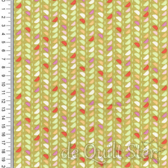 COUPON Fine and Sunny | Seeds groen/multi [18176-13] 47x110cm