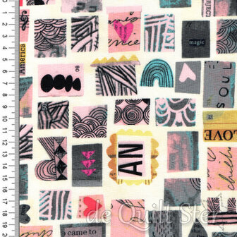 COUPON Wish | Postage Stamp Hearts [51742-1] 63x110cm