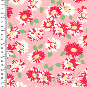 Cheery | Bloemen roze/rood/groen [31143-12]