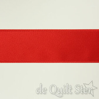 Satijnlint 25mm Rood