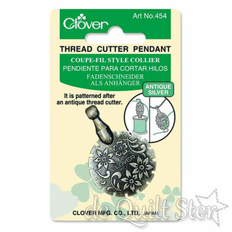 Clover Thread Cutter Hanger Antiek-zilver [454]