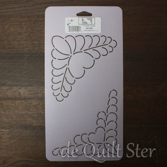 Quilt Sjabloon Hoek 5inch [W1201] Feather Corner