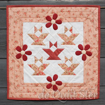 Quilt Ster Patroon Bloemenmandjes