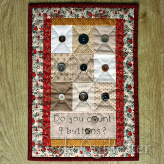 Quilt Ster Patroon Nine Buttons