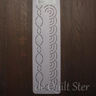 Quilt Sjabloon Rand 1inch [W1339]