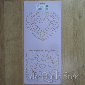 Quilt Sjabloon Blok 7inch [W1026] Feather Blocks