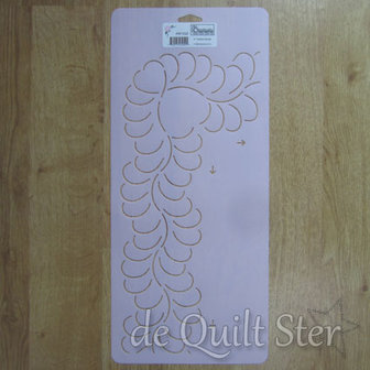 Quilt Sjabloon Rand 4inch [W1052] Feather Border