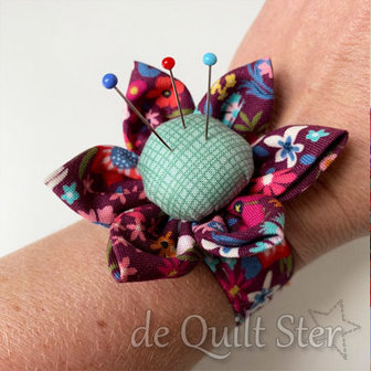 Quilt Ster Pakket &#039;Speldenbloem Armband&#039;