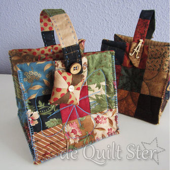 Quilt Ster Patroon Quiltsnoepje Vierkant Tasje