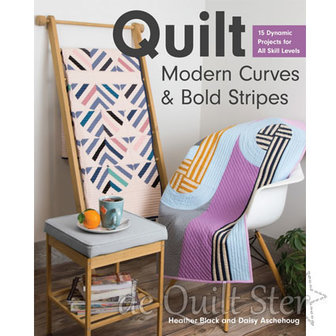 Heather Black - Quilt, Modern Curves & Bold Stripes