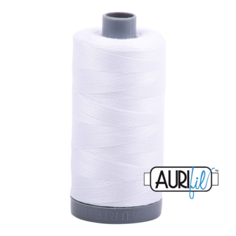 Aurifil Mako28 #2024 White - 750m Quiltgaren