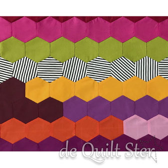 SALE Jen Kingwell - Postcard Project #11 1-1/2inch Hex