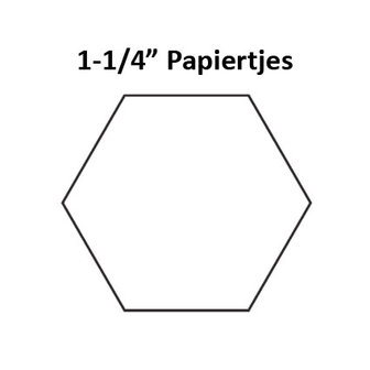 Hexagon 1-1/4inch - Papiertjes