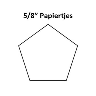 Pentagon 5/8inch - Papiertjes (99x)