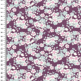 COUPON Woodland | Aster Violet [100286] 98x110cm