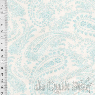 COUPON Annabella | Line Paisley Light Teal [9720L] 37x110cm