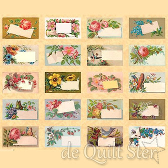 Flea Market Mix | Panel Vintage Labels [7352-12D] (20 stuks)