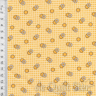 1930's Fabrics | Circles yellow [1040Y]