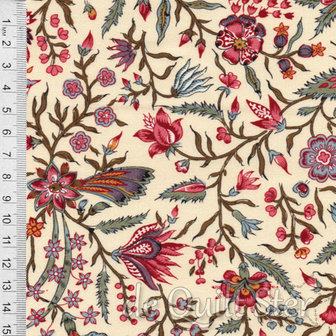 COUPON Antique Textiles Company | Chintz Provence Cream [4023] 104x110cm