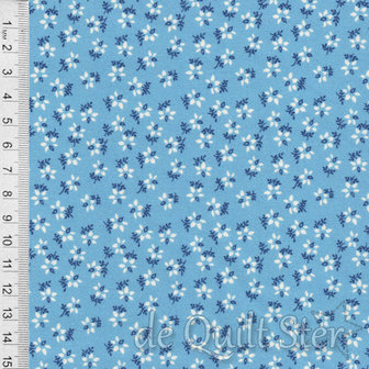 1930&#039;s Fabrics | Blanket Flower blue [333A]