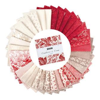 Moda Charm Pack | Cranberries & Cream by 3 Sisters