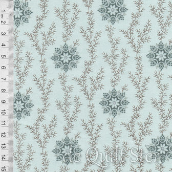 COUPON Bluebird | Linen & Lace Glacier [9772LB] 115x110cm
