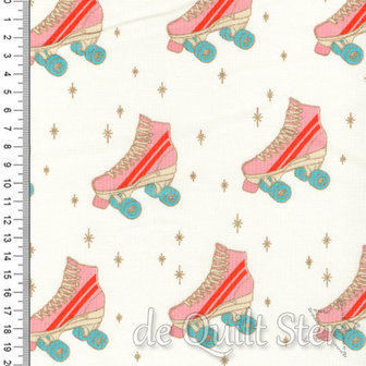 COUPON Darlings 2 | Roller Skates Buttercream Metallic [5059-11M] 31x110cm