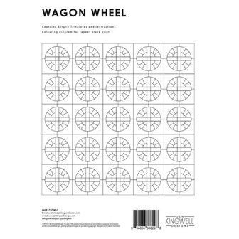 Jen Kingwell - Template Set 'Wagon Wheel' Tempters Serie